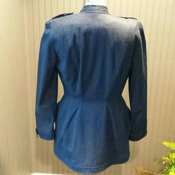 Vintage Denim Jacket by Thierry Mugler sz 38 - Picture 3 of 4