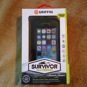 Griffin survivor black iPhone 5 5s case