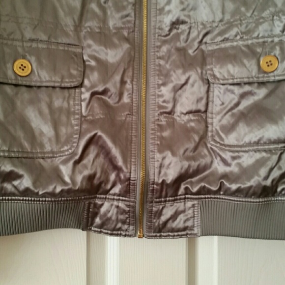 Satin Bomber Jacket NWOT - Picture 3 of 4
