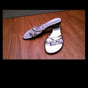 Silver 10 sandals
