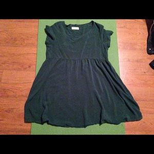 American Apparel Green Babydoll Dress