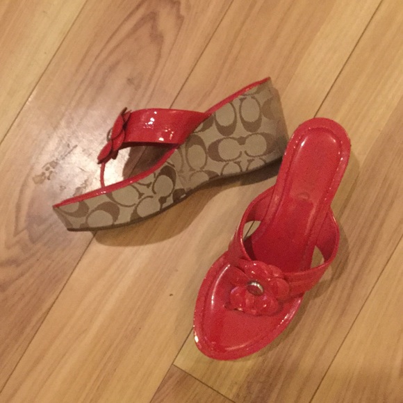 Coach poppy wedge saddles