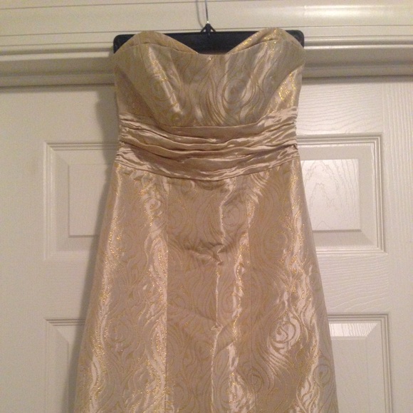 Gold Nicole Miller Cocktail Dress