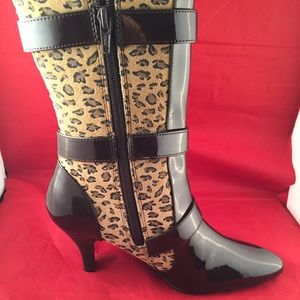 Brand New Bellini leopard print boots size 7