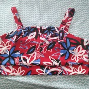 Plus 18 2xl crop bustier abstract sexy