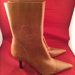 New Steve Madden leather pointed toe boots size 7
