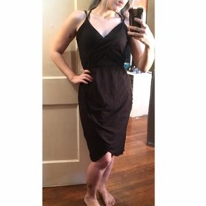 Velvet Brand Black Super Soft Wrap Style Dress