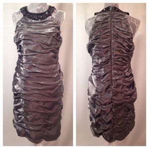 Silver/Gray Cocktail Dress: NWT