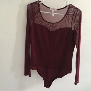 Body suit, pair with jeans or skirt bottom