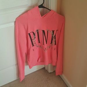 Pink hoodie