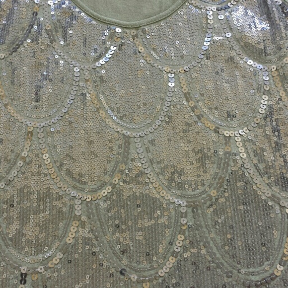 Green Sequence Tank Top - Picture 3 of 4