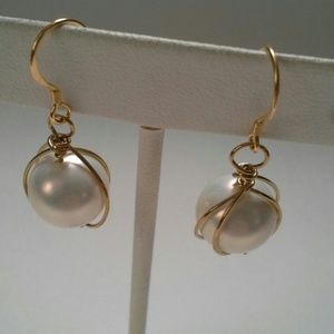 New Handmade earing with sterling silver vermeil