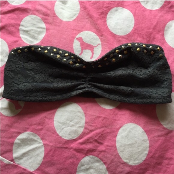 Gray Studded Bandeau