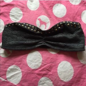 Gray Studded Bandeau