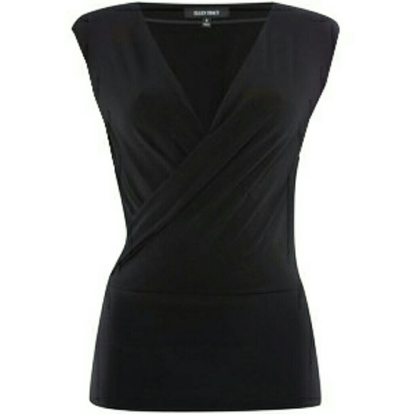 Ellen Tracy Tops - Ellen Tracy black wrap top