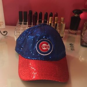 Victoria Secret Pink sparkle Cubs hat! New w/tags