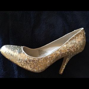 Gold Sequence Heels