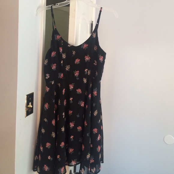 Forever 21 Little black floral dress. Barely worn