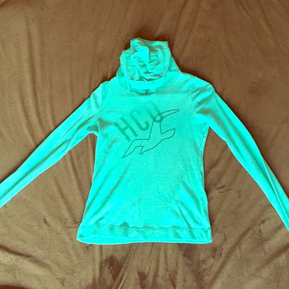 Mint green Hollister hoodie! Size SX.