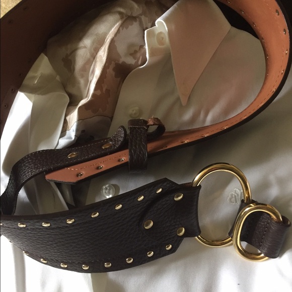 Brooks Brothers brown leather belt