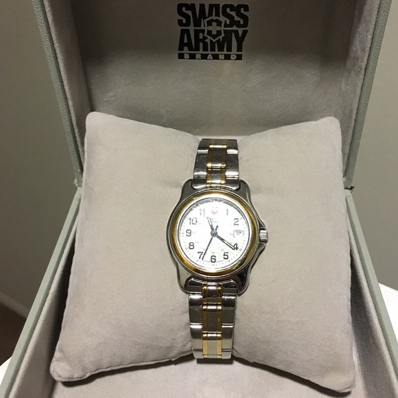 Swiss Army Women's Officer Two-Tone Steel Watch