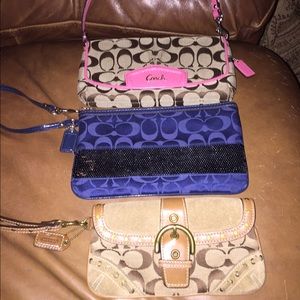 Coach wristlets
