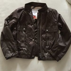 Burberry brown windbreaker size 8y.