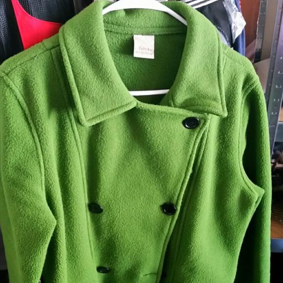Women's fleece peacoat