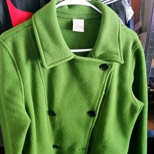 Women's fleece peacoat