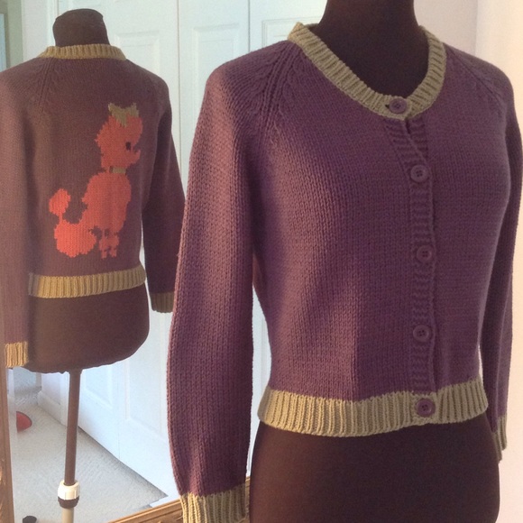 Pink & purple poodle sweater