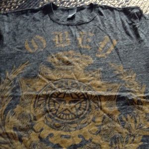 Obey grey and gold tee