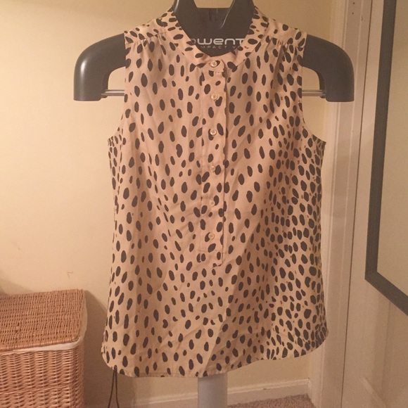 Jcrew sleeveless blouse
