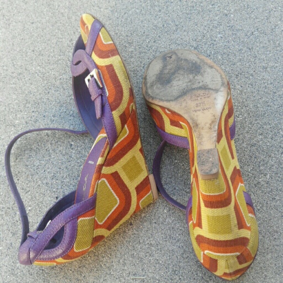 Colorful Prada wedge sandal - Picture 3 of 4