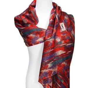 Vintage YSL Yves Saint Laurent Scarf, Shawl