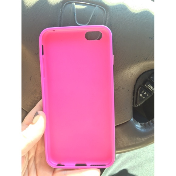 Pink rubber iPhone 6 Plus case