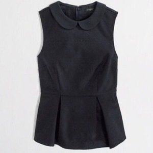 Collared Peplum Top
