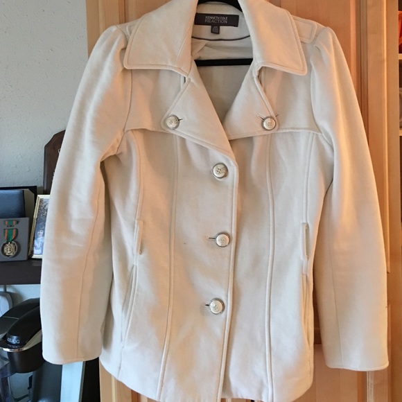 Kenneth Cole cream SUPER soft jacket