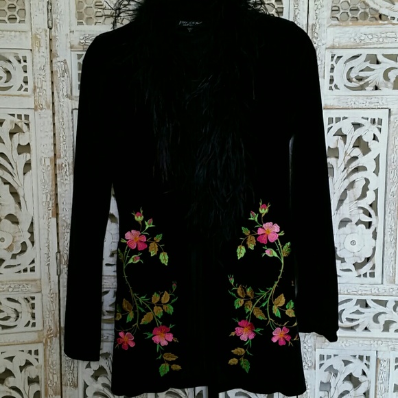 Betsey Johnson Black velvet jacket