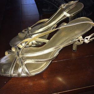 gold heels