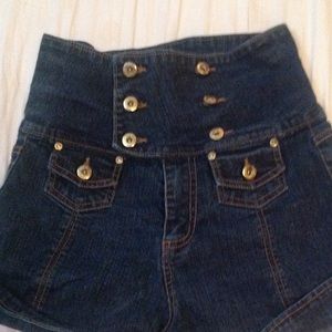 High Waisted Denim Shorts
