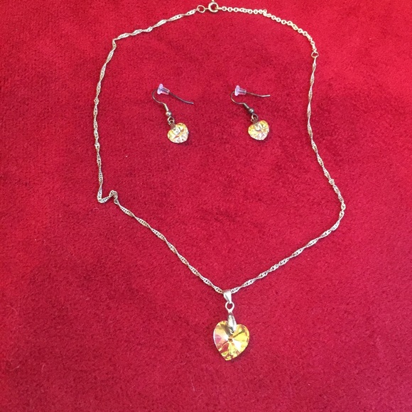 Necklace and matching earrings