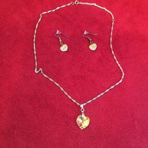 Necklace and matching earrings
