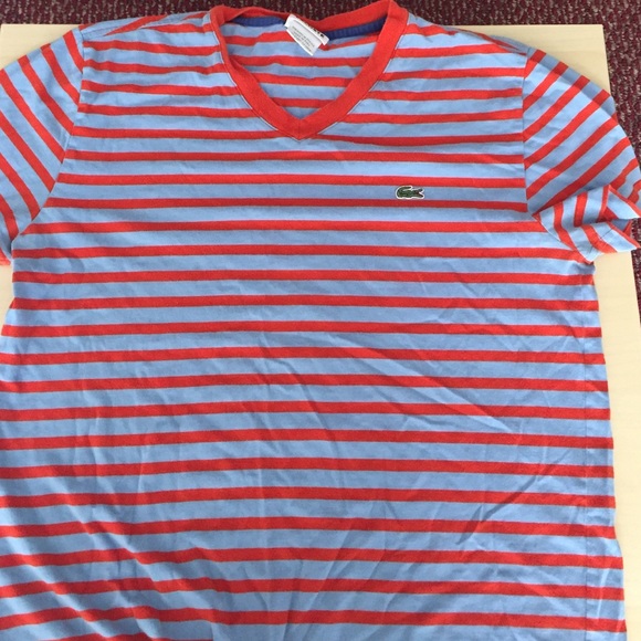 Lacoste V Neck T shirt 🐊