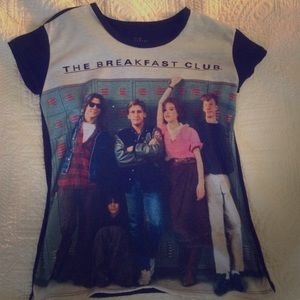 Breakfast club movie poster graphic tee
