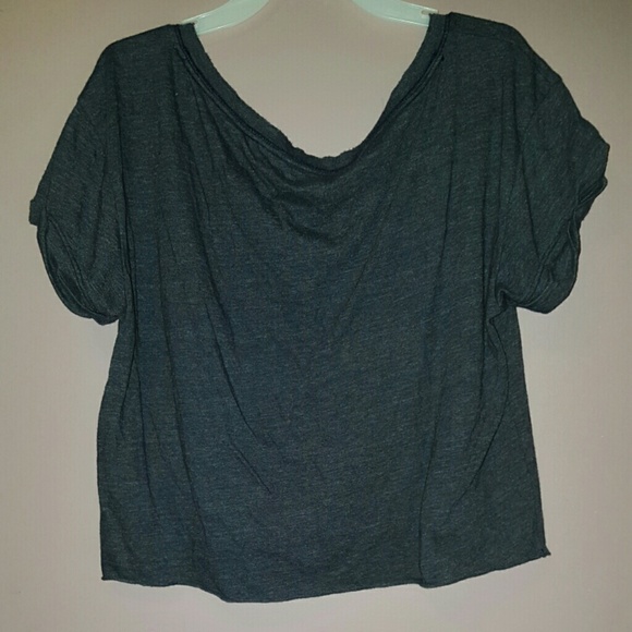 Abercrombie and Fitch navy blue crop top - Picture 2 of 2