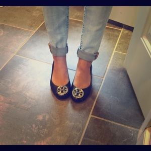 Tory Burch Reva black flats