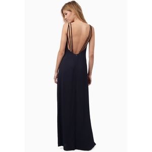 Reduced! NWT Plunge Back Strappy Maxi Dress