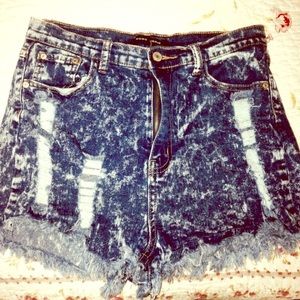 High waisted shorts