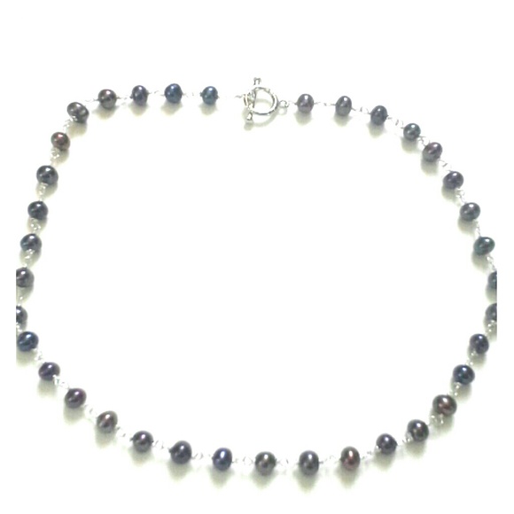 NEW Handwire necklace with freshwater pearl - Picture 1 of 3
