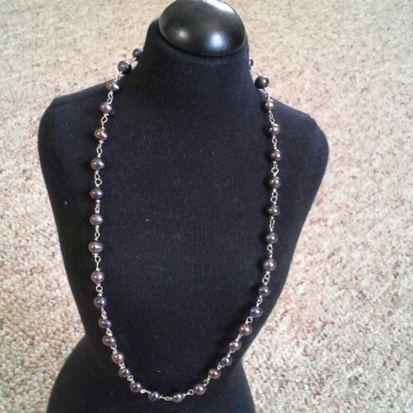 NEW Handwire necklace with freshwater pearl - Picture 2 of 3
